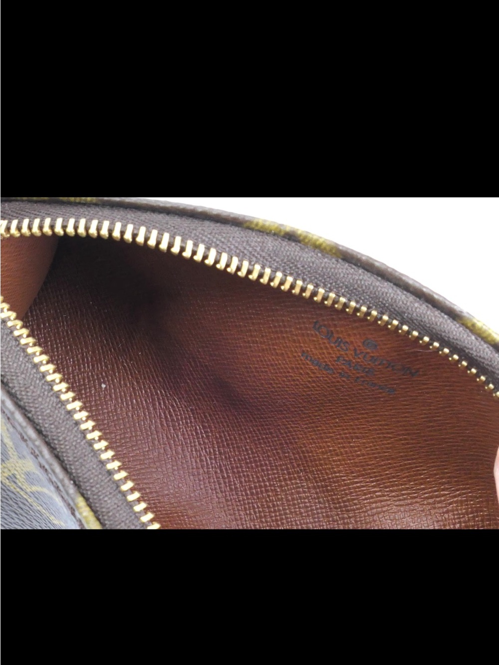 Louis Vuitton Brown Monogram Mini Barrel Shoulder Bag with Tan Strap - Picture 3 of 5